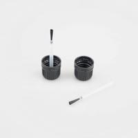 Capuchon inviolable 18/415 avec brosse pour flacon compte-gouttes Euro (application crèmes)