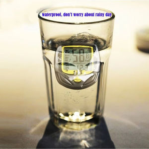 Velocímetro inalámbrico multifunción, noctilucente, impermeable, cuentakilómetros con pantalla LCD, ordenador para bicicleta de ejercicio - Product Image 4