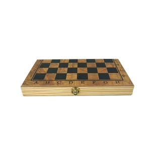 Wholesale 3 in 1 <strong>Wooden</strong> <strong>Chess</strong> <strong>Set</strong> with <strong>Wooden</strong> Folding <strong>Chess</strong> Board <strong>Chess</strong> Piece Kid Puzzle Board Game - Product Image 5