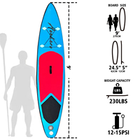 Planche à pagaie gonflable verticale pour enfants, personnalisée en usine, vente en gros, avec technologie Drop Stitch, design écologique, directement du fabricant