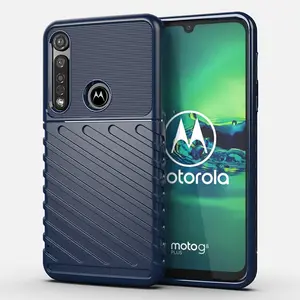 Şık cep cep telefonu aksesuarları cep telefonu çantası TPU darbeye dayanıklı arka Motorola Moto için kılıf G8 artı durumda