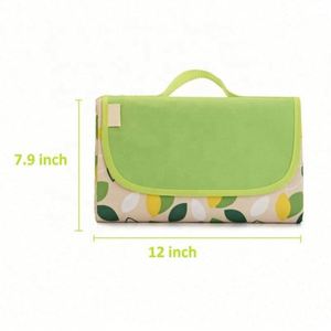 Manta de Picnic Plegable Grande de Tela Oxford Verde, Impermeable, para Verano, Jardín, Parque, Senderismo, Camping, Playa, con Logotipo Personalizado - Product Image 2