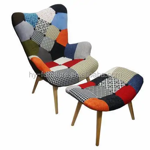 Airffy Oem/odm Nordic Lounge velluto orsacchiotto sedia da soggiorno divano divano in tessuto singolo poltrona