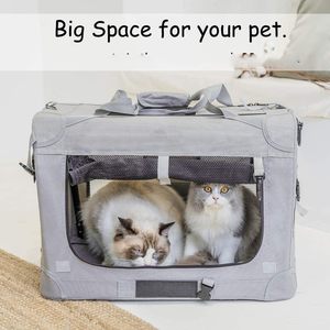 Custom Collapsible Foldable Dog Crate for Large Dogs <b>Soft</b> Dog Travel Kennel Crate Cat Carrier Crate Indoor Foldable Dog Crate - Product Image 4