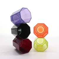 Pot à bougie en verre FENGJUN à paroi épaisse et base lourde avec couvercle, conteneur vide de 5,6 oz, vente en gros pour la fabrication de bougies à la cire de soja