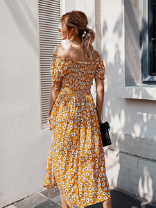 Pretty Steps 2024 Nuovi Arrivi Estivi: Abiti Casual Bohémien con Spalle Scoperte, Maniche Corte e Stampa Floreale - Product Image 6