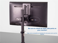 Adaptateur VESA pour écran lcd jusqu'à 27 pouces, support réglable en hauteur, Kit de support pour moniteur individuel