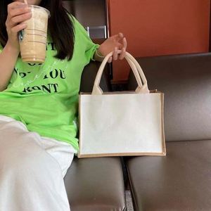 Women's DIY Wedding Gift Blank 25*25*17cm Canvas Shopping <b>Bag</b> for Bridesmaids - Product Image 2