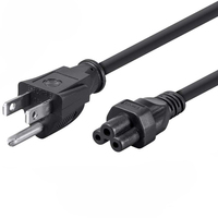 125V 10A Rechtwinkliges NEMA 1-15P auf C7 Stromkabel 90 Grad Figur 8 AC-Stromkabel für Wandmontage-TV für Haushaltsgeräte