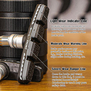 LEBYCLE Custom Bike V-<span class=keywords><strong>Brake</strong></span> Schoenen 70mm Fiets Duurzame Stille Rubberen V-<span class=keywords><strong>Brake</strong></span> Blokken Remblokken Fietsaccessoires - Product Image 6