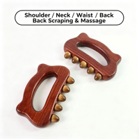 Masseur corporel en bois personnalisé avec logo, grattoir de massage manuel, outils de massage Gua Sha pour le modelage corporel et le drainage lymphatique