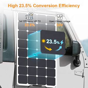 Pannello solare rinnovabile flessibile 18W-200W pannello solare tegole Sunpower pannello solare personalizzato OEM pannello cellulare di potenza - Product Image 3