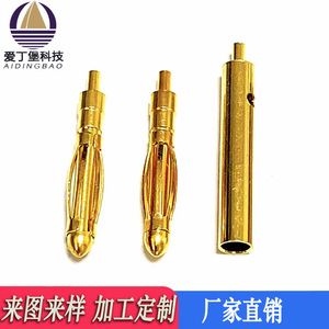 Banana Head PCB Connector 2.0mm Gold Plated Brass Pin Socket Male Female Terminal For Circuit Board Connection - Product Image 5