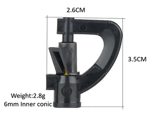 G tipi tarım ve ormancılık sulama döner mikro yağmurlama plastik mikro yağmurlama sulama için hızlı bağlantı üçgen lastik - Product Image 2