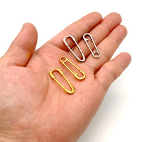 Breloque épingle de sûreté plaquée or, minimaliste, pour la création de bijoux, base en acier inoxydable, style punk rock, pour bracelet et collier DIY