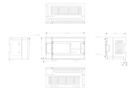 PLC Delta (Contrôleur Logique Programmable) de haute qualité, modèle DVP40EH00T3, mémoire à puce, communication Modbus 1, recommandé