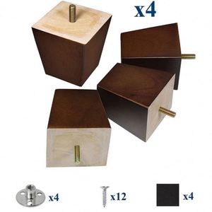 Metal Square Furniture Legs Customizable Color Modern Replacement Couch Sofa Armchair Recliner Coffee Table Hospital Outdoor - Product Image 2