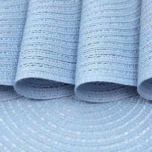 Vente en gros Napperon rond en tissu français en coton tissé Décoration de mariage imperméable et réutilisable avec rotin pour les occasions spéciales - Product Image 3