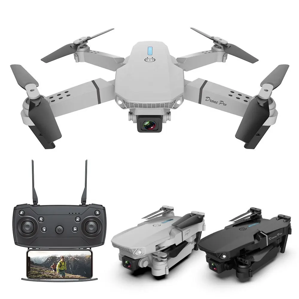 Dron E88 Pro E525 para exteriores 2023 con cámara 4K HD gran angular drone transmisión en tiempo real drones para principiantes plegable