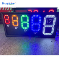 Panneau d'affichage LED pour station-service, éclairage de carburant, écran de prix LED extérieur