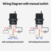 Relais sans fil IP66 DC 72V 30A marche/arrêt pour treuil électrique, interrupteur sans fil pour commande de rideau électrique