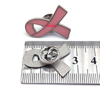 Broche esmaltado con logotipo de concientización sobre la prevención del cáncer de mama con lazo rosa para la campaña mundial de cuidado diurno contra el VIH/SIDA, insignia, accesorios de joyería