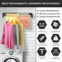 Séchoir à linge pliable multifonctionnel et peu encombrant