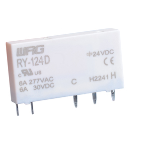 RY-124D 1CO 6 סיכות SPDT 6A 250VAC rele חלופה דין רכבת HF41F 24V מודול ממשק slim ממסר עם בסיס - Product Image 5