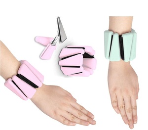 สายรัดข้อมือสองสีแอโรบิกเดินออกกำลังกายเล่นฟิตเนสออกกำลังกายแบบพกพาปรับได้ใส่สบาย - Product Image 1