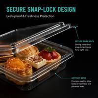 Boîtes de rangement en plastique, boîte à gâteau transparente, contenants alimentaires, boîte d'emballage, boîte à hamburger, boîtes de boulangerie personnalisées imprimées