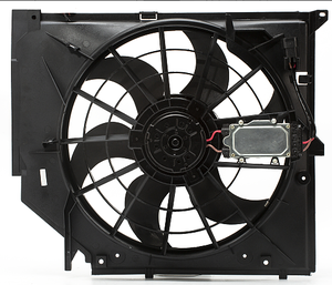 VOLLSUN para <span class=keywords><strong>BMW</strong></span> Serie 3 E46 316 318 <span class=keywords><strong>320</strong></span> 323 325 328 330, ventilador de refrigeración del radiador, montaje del Motor del condensador 17117561757 - Product Image 4