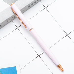 Factory Price Custom Logo Hotel Promotion Gift Ballpoint <b>Pen</b> Slim Metal Twist <b>Pen</b> - Product Image 1