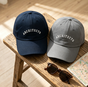 Casquette de baseball rétro brodée avec inscription 'Architect', en coton décontracté, ajustable, 6 panneaux structurés, respirante, pour hommes et femmes, style streetwear - Product Image 1