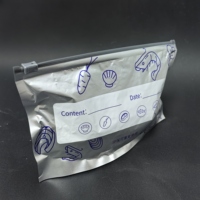 Sacs de congélation personnalisés pour la préparation des repas, avec fermeture éclair coulissante, en aluminium et plastique, pour l'emballage alimentaire