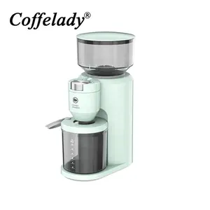 Macchina elettrica per macinacaffè a velocità regolabile per macinacaffè Continental con contenitore per chicchi di caffè traslucido