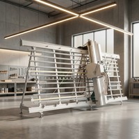 Chaîne de production automatique de traitement de fenêtre de porte en aluminium Profilé en aluminium CNC faisant des machines