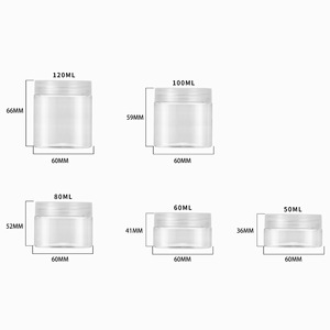 <b>Plastic</b> Jar Cosmetic <b>Packaging</b> Pet Round 100G General Use - Product Image 4