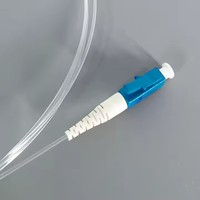 Kabel Patch Cord Serat Optik LC UPC/APC Transparan Tak Terlihat untuk Perkabelan Dalam Ruangan FTTH Jaringan 4G/GSM/GPRS/WIFI
