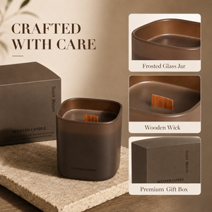 Bougie parfumée en cire de soja avec logo personnalisé écologique Woodwick - Product Image 4