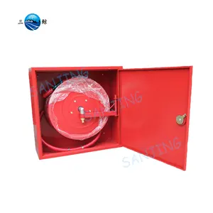 热卖可靠供应商红色低碳钢SS304耐火软管卷盘柜