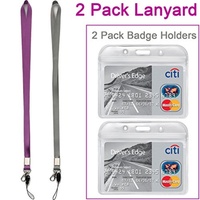 Achat en gros de lanières personnalisées avec porte-badge, boucle de sécurité détachable et fente verticale pour carte d'identité étudiante