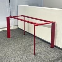 Piétement de table en métal à 4 pieds parallèles, réglable, ergonomique, moderne et robuste pour la maison, le bureau et les postes de travail.