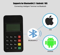 Terminal de paiement mobile M6 d'occasion avec lecteur NFC sans contact, Android, clavier PIN et imprimante intégrée