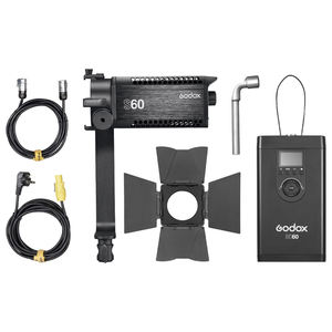 <span class=keywords><strong>Godox</strong></span> Professionnel S60 <span class=keywords><strong>60w</strong></span> Mise Au Point Continue Réglable Led Photographie Projecteur Lumière Avec Porte De Grange Pour Studio - Product Image 4