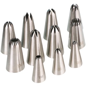 Stainless Steel Piping Nozzles 5 6 8 10 18 Tooth Sizes For Buttercream Piping Dessert Tools - Product Image 4