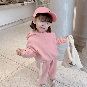 Espesar niños niña ropa Boutique dos piezas sudaderas con capucha Niño chándal para niña - Product Image 5