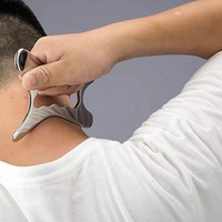 Produits 2024 anti-âge en forme de H en acier inoxydable Gua Sha corps grattage outil de Massage Logo personnalisé métal Gua Sha