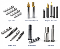 Punzón de Carburo de Tungsteno de Alta Precisión, Punzón de Micropunzonado ±0.001mm, Acabado Espejo, Pieza de Molde de Carburo Personalizada, Reemplazo para MISUMI