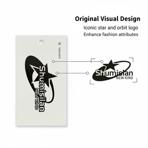 Tag&Label Factory Clothing 3D Embossed Tag Hang <b>String</b> Recycled Paper Custom PVC hang Tag for Clothes - Product Image 2