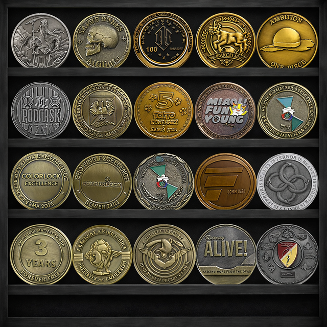 Manufacturers Design Die Cast Zinc Alloy Antique Gold Brass Plated 2D 3d Metal Coins Custom Collection Challenge Coins